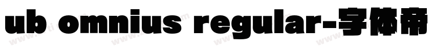 ub omnius regular字体转换